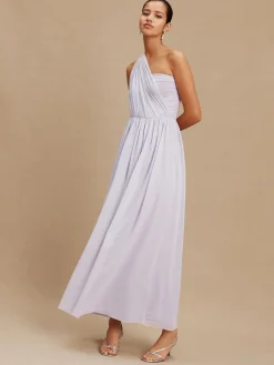 Next Lilac Purple Mesh Multiway Wedding Guest Bridesmaid Maxi Dress Outlet