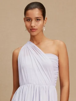 Next Lilac Purple Mesh Multiway Wedding Guest Bridesmaid Maxi Dress Outlet