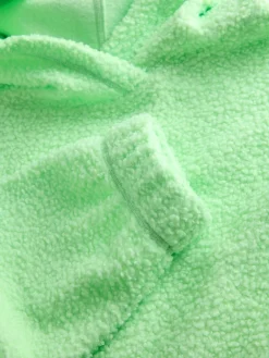 Next Soft Teddy Borg Longsleeve Hoodie Lime Green Discount