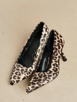 Linzi Wide Fit Aim Closed Court Stiletto Heels Animal Discount