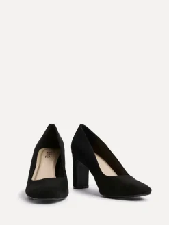Linzi Agenda Block Heel Courts Black New