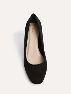 Linzi Agenda Block Heel Courts Black New