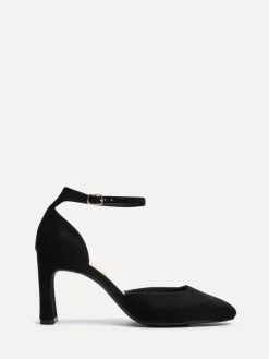 Linzi Corinne Square Toe Closed Back Heels Black Online