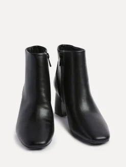 Linzi Black Cove Comfort Block Heeled Ankle Boot New