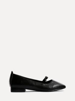 Linzi Cressida Ballet Pumps With Bow Detail Black Outlet