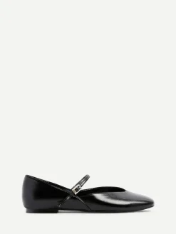 Linzi Hush Square Toe Mary Jane Shoes Black