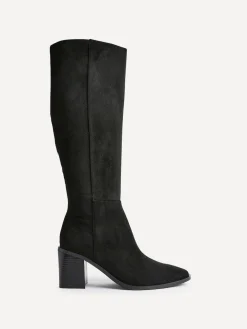 Linzi Levine Block Heeled High Leg Boots Black Best