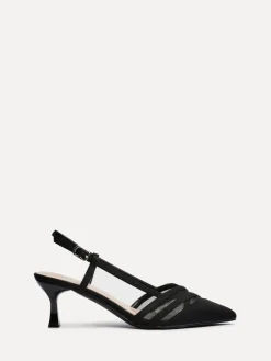 Linzi Milan Mesh Court Heels Black Best