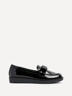 Linzi Black Noble Classic Slip-On Loafers With Bow Detail Hot