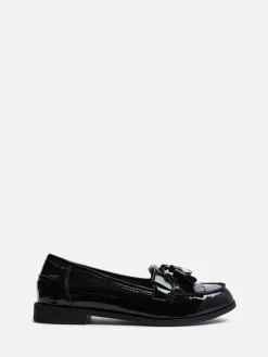 Linzi Rosemary Classic Slip-On Loafers With Tassel Detail Black Patent Hot