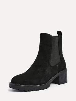 Linzi Path Block Heel Chelsea Boots Black Online