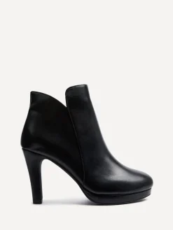 Linzi Layara Platform Ankle Boots With Stiletto Heels Black PU Sale