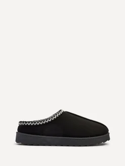Linzi Tana Faux Suede Slip-On Slippers Black Sale