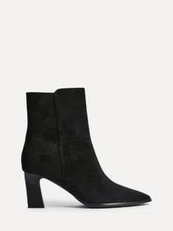Linzi Thorn Stacked Block Heel Ankle Boots Black Outlet