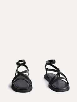 Linzi Valor Strappy Gladiator Flat Sandals Black Online