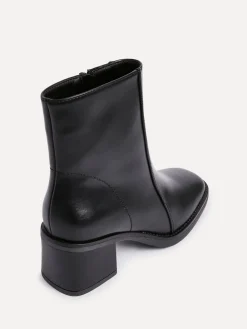 Linzi Wander Block Heel Ankle Boots Black New