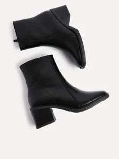Linzi Wander Block Heel Ankle Boots Black New