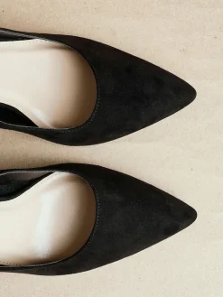 Linzi Wide Fit Martina Wide Fit Stiletto Pointed Court Shoes Black Best