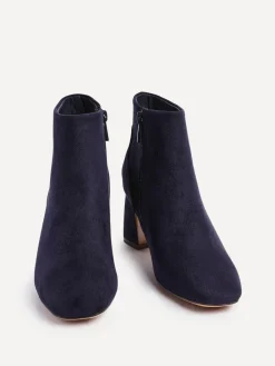 Linzi Blue Cove Comfort Block Heeled Ankle Boot Clearance