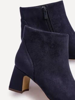Linzi Blue Cove Comfort Block Heeled Ankle Boot Clearance