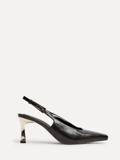 Linzi Avani Stiletto Court Heels Brown New