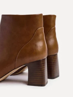 Linzi Brown Cove Comfort Block Heeled Ankle Boot Hot