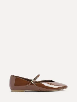 Linzi Hush Square Toe Mary Jane Shoes Brown New