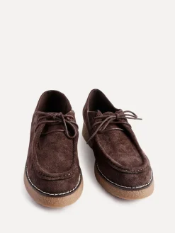 Linzi Perth Laced Chunky Loafers Brown Discount