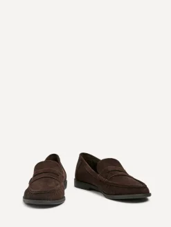 Linzi Precise Classic Loafers With Front Tab Brown Clearance