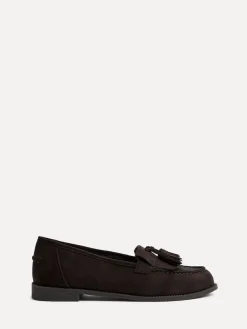 Linzi Rosemary Classic Slip-On Loafers With Tassel Detail Brown Clearance