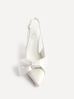 Linzi Cream Bridal Always Courts With Bow Detail Hot