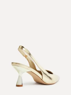 Linzi Gold Presley Stiletto Pointed Court Heels