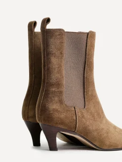 Linzi Ritual Kitten Heeled Chelsea Boots Natural