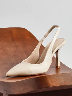 Linzi Dash Slingback Court Heels Nude Sale