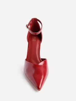 Linzi Red Moira Classic Stiletto Court Heels Clearance