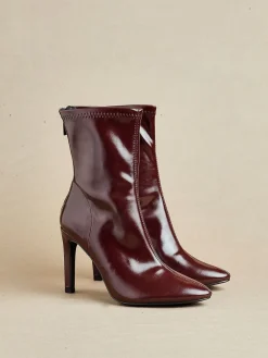 Linzi Red West Pointed Toe Ankle Boots With Stiletto Heel Discount