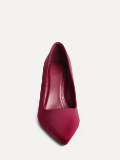 Linzi Wide Fit Aim Closed Court Stiletto Heels Red Best