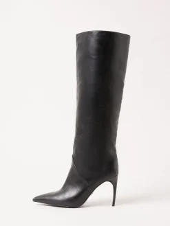 Lipsy Knee High Boots Black New
