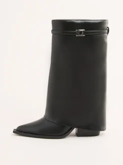 Lipsy Black Knee High Boots