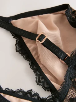 Lipsy Black Low Plunge Sequin Bodysuit Discount