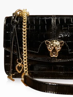 Lipsy Medium Chain Shoulder Bag Black Clearance