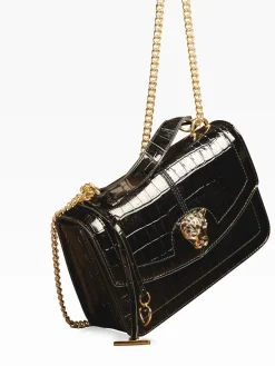 Lipsy Medium Chain Shoulder Bag Black Clearance