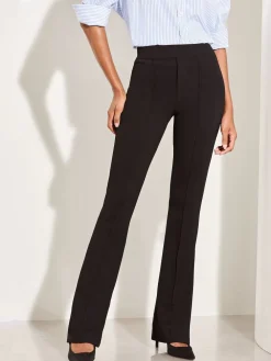 Lipsy Petite High Waisted Contour Bootleg Flared Trousers Black Online