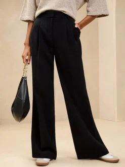 Lipsy Black Petite Premium Wide Leg Trousers Best