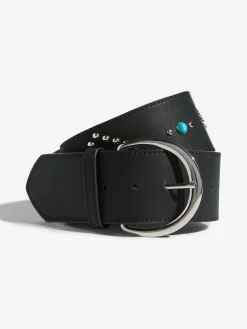 Lipsy Black Studded Chunky Belt