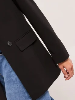 Lipsy Relaxed Blazer Jet Black New