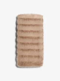 Lipsy Faux Fur Scarf Neutral Outlet