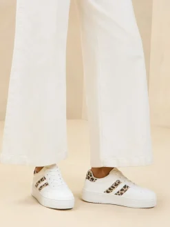 Lipsy Faux Suede Chunky Platform Sports Trainer Neutral Outlet