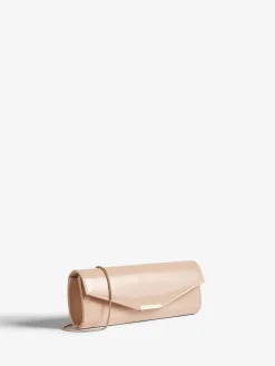 Lipsy Nude Clutch Bag New