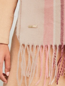 Lipsy Pink Super Soft Midweight Printed Scarf Discount